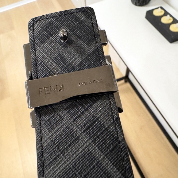 *SOLD* Fendi Squared FF Monogram Reversible Belt *Authentic* - Picture 6 of 10
